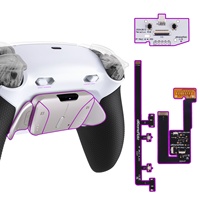 Kit de boutons arrière remappables en métal pour manette PS5 BDM-030/040/050 - RISE4 Plus MAX avec butons de déclenchement à clic et poignée caoutchoutée