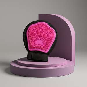 Guanto per toelettatura animali Yommy 2 in 1 reversibile per spazzolare, massaggiare e rimuovere il pelo - Product Image 1