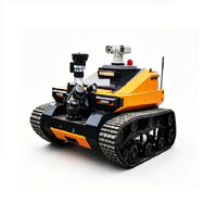 Robot de lutte contre les incendies à châssis métallique résistant à la chaleur, certifié et entièrement équipé