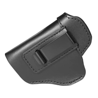 Étui à pistolet en cuir de vache véritable imperméable IWB OWB pour port dissimulé, avec clip de ceinture à dégagement rapide pour la chasse et le tir en extérieur