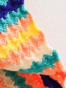 Của Phụ Nữ Ngọt Ngào Mở Ngực Cardigan Kẹo Màu Khối Dệt Kim Hoa In Áo Len Với Đèn Lồng Tay Áo Cho Mùa Đông - Product Image 4