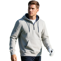 Hoodie personnalisé à col zippé, pull de golf pour le printemps, en polyester premium pour homme