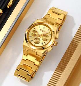 SKMEI 9371 Simple Fashionable <strong>Round</strong> <strong>Watch</strong> Water-Resistant Stainless Steel Band Custom Logo <strong>Pointer</strong> Dial Display - Product Image 4