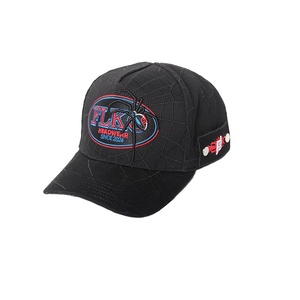 Wholesale High Quality Custom 5 Panel Cap 3D Embroidery With Metal <b>Pins</b> Suede Curved Brim Satin Lined Baseball <b>Hat</b> Rico Caps - Product Image 1