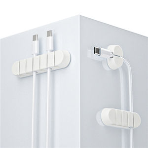 Commercio all'ingrosso proprio marchio colorato <span class=keywords><strong>5</strong></span> canali TPR cavo Organizer con nastro per il cavo del telefono <span class=keywords><strong>a</strong></span> casa ufficio Desktop cavo Organizer - Product Image 4