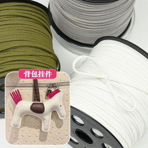 Colorful 3mm suede <b>rope</b> <b>bracelet</b> necklace cord velvet <b>rope</b> DIY jewelry material square leather <b>rope</b> handmade DIY accessories - Product Image 4