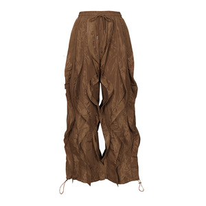 <span class=keywords><strong>Pantalon</strong></span> Harem Plissé Ample et Décontracté Taille Haute pour <span class=keywords><strong>Femme</strong></span> avec Cordon de Serrage – Tendance - Product Image 6