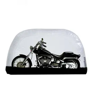 Burbuja plegable transparente de PVC, cubierta de tienda inflable para motocicleta