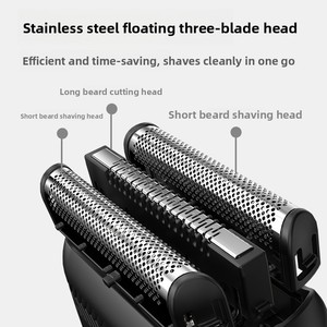 Rasoirs à lames oscillantes pour hommes, mini rasoir électrique de voyage rechargeable, machine à raser le visage et la barbe, étanche IPX7, écran LED - Product Image 2