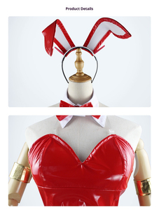 Kostum Cosplay Anak Perempuan <span class=keywords><strong>DARLING</strong></span> in the <span class=keywords><strong>FRANXX</strong></span> 02 Zero Two Seragam Jumpsuit Kelinci Anime Halloween Pesta Poliester - Product Image 3