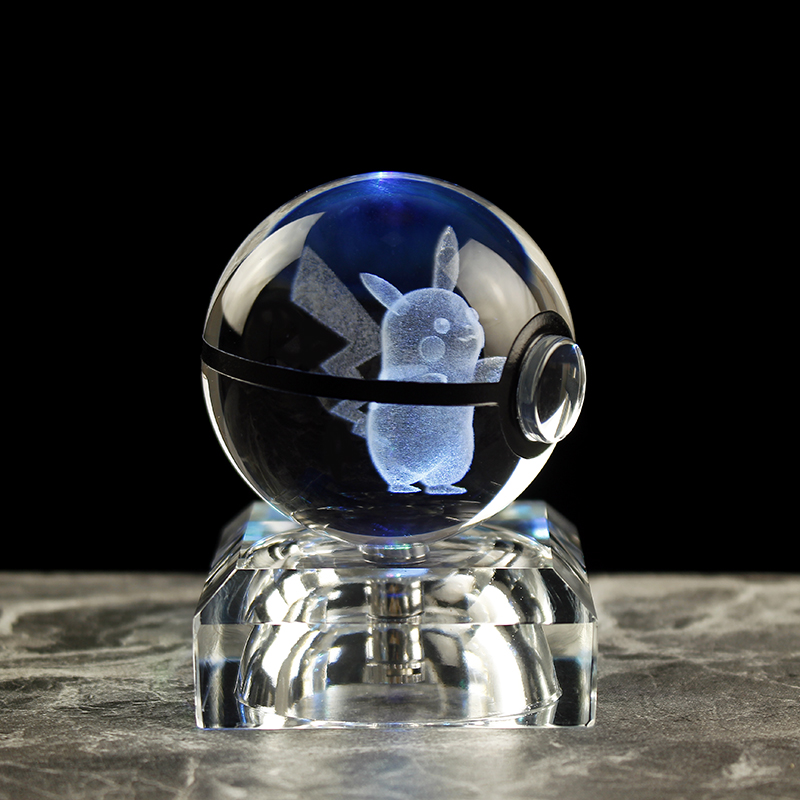 ฐานคริสตัล LED ทรงกลมขนาด 50 มม.