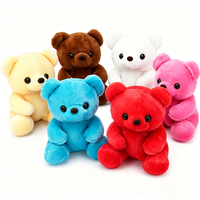 Porte-clés en peluche ours, pendentif mignon en forme d'ours en peluche, porte-clés en tissu de coton doux, cadeau promotionnel OEM ODM
