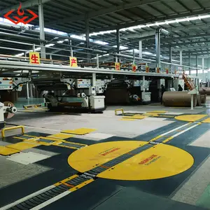 Línea de producción de cartón corrugado de WJ2200-250-7 capas, máquina de fabricación de cartón