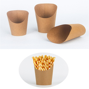 Contenitore Monouso in Carta Kraft Compostabile per Patatine Fritte da 8oz, 12oz, 16oz - Uso Quotidiano - Product Image 6