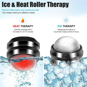 Myofascial Release Deep Tissue Ice Manual Body Massager Ball Cryosphere Cold Massage Roller for Sore Muscles Ice <b>Heat</b> Therapy - Product Image 2
