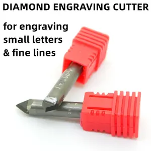 New 4 Edge Stone Granite Marble Engraving Tool Diamond PCD Engraving Bit