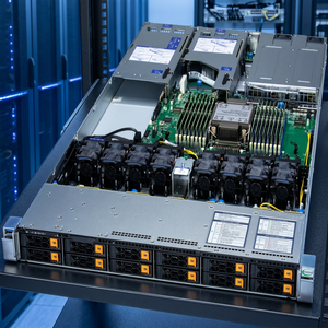 Serveur Hyper Rack 1U SYS-112H-TN, un seul processeur Intel Xeon série 6700, DDR5, PCIe 5.0, pour le calcul cloud, l'inférence IA et la virtualisation - Product Image 1
