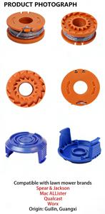 3 <b>pack</b> TLW-01-1 Trimmer Spool Cap Cover Replacement for <b>Mac</b> Allister MGTP 18 Li Blue WX150 Worx Spear&Jackson ALLister Qualcast - Product Image 3