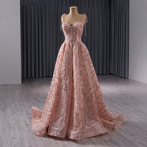Robes de soirée sexy en tissu rouge de haute qualité 2024, robes de soirée vintage à sequins faits à la main Rsm241064 - Product Image 4