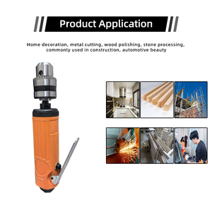 Tùy chỉnh tốc độ cao 3/8 \ "phía sau xả Micro khí nén công cụ không khí chết máy xay khí nén khoan cho các ứng dụng chà nhám - Product Image 3