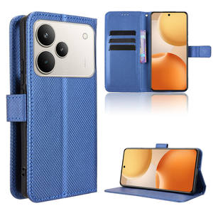 Cartera de lujo Patrón de diamantes PU Funda de teléfono con tapa de cuero para OPPO Realme P4 5G - Product Image 5