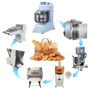 Low price automatic 25 kg bread mezcladora industrial de pan pizza dough maker flour stand mixer machine baking oven