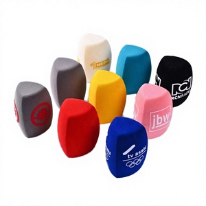 <b>Wireless</b> Noise Cancelling Metal Handheld Condenser <b>Microphone</b> Windshield Foam Cover for TV Use - Product Image 3