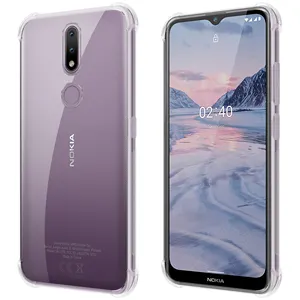 Funda de teléfono móvil Crystal Silicon Alpha Gel para Nokia 2,4, cubierta de teléfono Flexible de TPU para Nokia 2,4