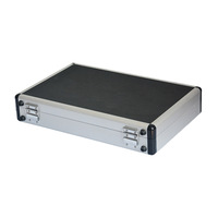 Boîte de rangement multifonctionnelle portable en alliage d'aluminium léger pour appareil photo, présentoir d'échantillons, mallette de transport pour matériel