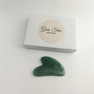 Gua sha de aventurina azul con caja, guasha de cuarzo rosa en forma de corazón, herramienta de masaje de jade con caja para raspado. - Product Image 4