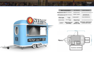 Remolque Móvil para Venta de Carne, con Ventana de Servicio Individual, para Exteriores, Ideal para Restaurantes de Carne - Product Image 2