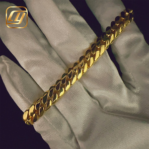 8mm 925 Sterling Silver Fashion <b>Iced</b> <b>Out</b> VVS Moissanite Diamond Plain Cuban Link <b>Chain</b> Hip Hop Jewelry Bracelet - Product Image 2