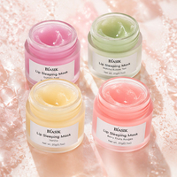 Collection de masques hydratants pour les lèvres à l'huile de coco, au beurre de karité et au complexe antioxydant aux baies, soin nourrissant pour les lèvres pendant la nuit
