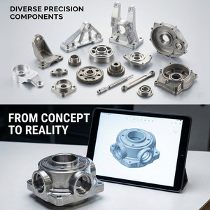 قطع غيار وملحقات روبوتات مخصصة، مصنعة بالتحكم الرقمي الحاسوبي (CNC) من سبائك الألومنيوم والفولاذ المقاوم للصدأ بدقة +/-0.001-0.005 مم - Product Image 6