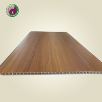 Panneau de plafond en PVC couleur bois, léger, imperméable, nouveau design, pour bureau, vente en gros