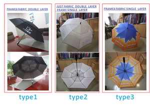 Parapluie de golf publicitaire personnalisé de 27 pouces à ouverture automatique, parapluie de promotion publicitaire droit - Product Image 2