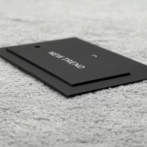 <strong>Customized</strong> Paper <strong>Hang</strong> <strong>Tag</strong> Labels with Logo Matte Finishing Hot Stamping Eco-Friendly Luxury Business Card <strong>Tags</strong> - Product Image 1