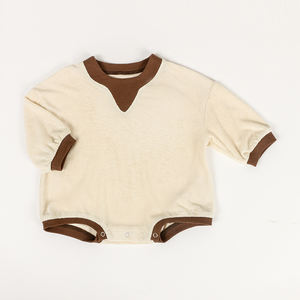 Ropa de Bebé Personalizada Directo de Fábrica con Botones a Presión, Mamelucos de Algodón para Bebés, Ropa Infantil para Uso Diario - Product Image 3