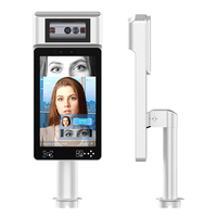 Système de contrôle d'accès par reconnaissance faciale et iris 2MP SDK pour comptage des présences, avec écran binoculaire 8 pouces pour la reconnaissance faciale