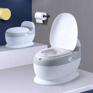 Orinal de entrenamiento para bebé, asiento de entrenamiento con soporte de simulación de sonido al ras, inodoro para el hogar, cojín portátil para niños - Product Image 2