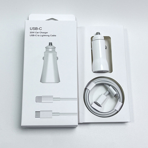 Cargador de Coche PD de 20W, Juego de Cargador de Coche PD y Cable PD 2 en 1, Cargador de Coche USB C con Cable, Juego de Cargador de Coche - Product Image 1