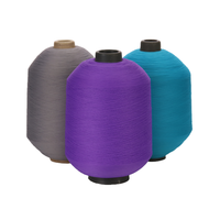Nouveau produit Dope teint haute élasticité recyclé Polyester DTY fil 75D/36F fil de polyester pour le tricot
