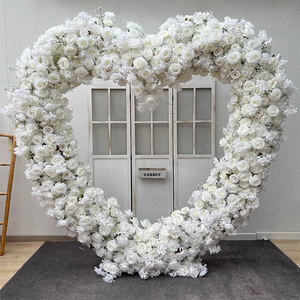 Arco Floreale Artificiale in Seta 8x8ft con Supporto, <span class=keywords><strong>Sfondo</strong></span> per Matrimoni, Feste ed Eventi, Decorazione per Corridoi - Product Image 1