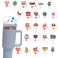 Drinkglazen Beker Valentijn Stro Cover Van China Valentijnsdag Stro Toppers Cover Mal Hars Siliconen Stro Topper Valentijn