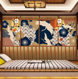 Japon Grue Papier Peint Japonais <span class=keywords><strong>Izakaya</strong></span> Log Style Décoration Ramen Sushi Matériel Japonais Boutique Papier Peint - Product Image 1