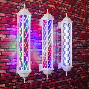 Lampe LED Murale pour Salon de Coiffure, Enseigne Lumineuse Rétro Vintage en Verre pour Barbier, Boîte à Lumière Transfrontalière pour Salon de Coiffure - Product Image 1