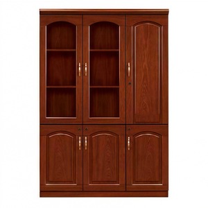 Hiện đại rắn gỗ văn phòng sơn Tủ Sách tầng tủ hồ sơ với ngăn kéo có thể điều chỉnh và khóa lưu trữ dữ liệu tủ - Product Image 1