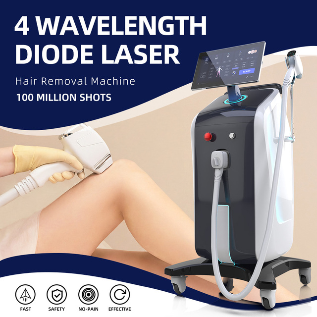 Full Body Diode 808nm Laser Hair Removal Machine-Professional Beauty Care Equipment 1000W Power Dual Cooling Whitening Skin