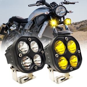 Projecteur LED pour moto, éclairage de voiture 3 pouces 40W, modification bicolore, ultra-lumineux, étanche, systèmes d'éclairage automobile - Product Image 3