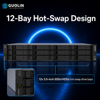 Lenovo ThinkSystem DE4800H 2U12 LFF, Sistema de Almacenamiento SAN Empresarial, Controlador Híbrido Flash Array Dual Activo